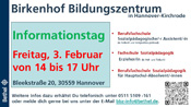 Info-Tag am 3. Februar im Birkenhof Bildungszentrum in Hannover